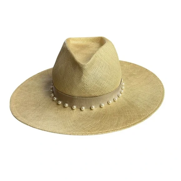 EUGENIA KIM Harlowe Pearl Embellished Hat